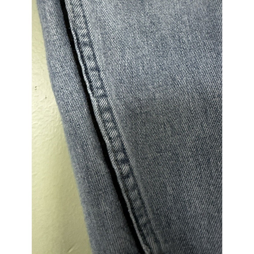 AMO Jeans Size 30/26 Twist Sweet Cheeks Cropped Piping Velvet Stripe Split Hem‍ - Picture 5 of 13